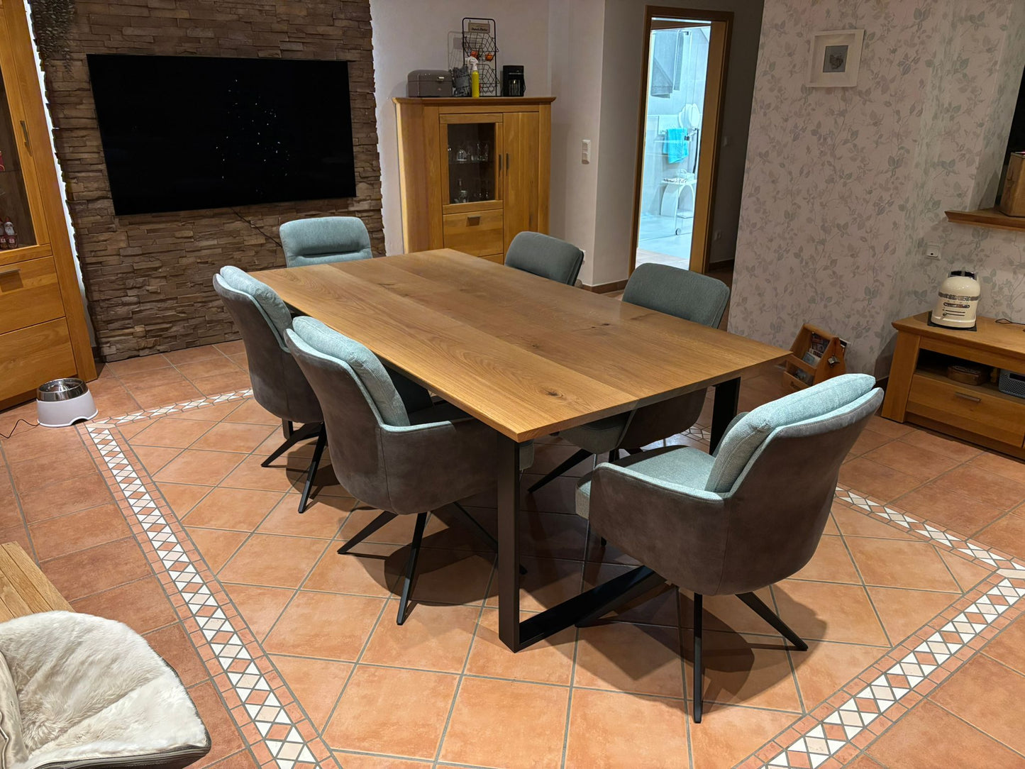 Esstisch Eiche massiv 200 cm x 100 cm